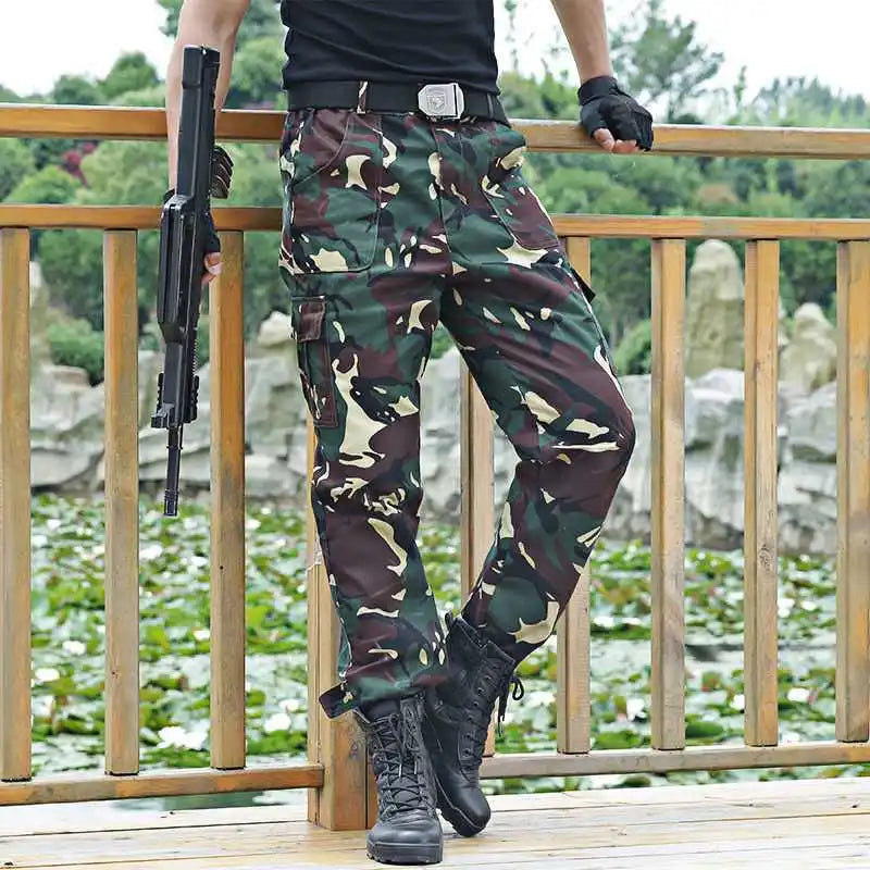 Black Military Cargo Pants Men's Check Working pantalones Tactical  Trousers Men Army Combat Airsoft Casual Pants Camo Sweatpant voguable