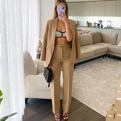 Ardm High Waisted Casual White Trousers Women Brown Stright Pants Office Lady Korean Style Women  Pantalones voguable