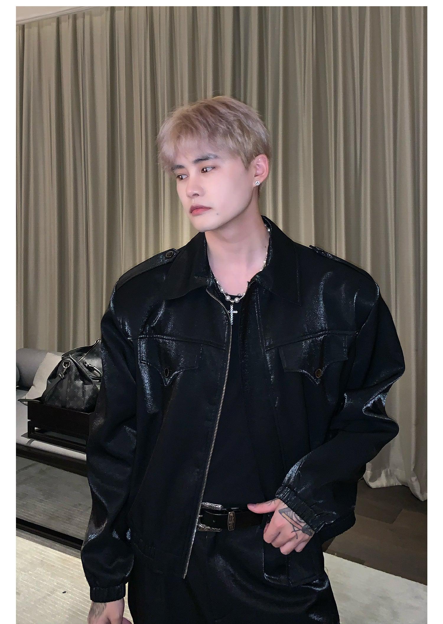Metallic Sparkly Jacket & Pants Set mysite