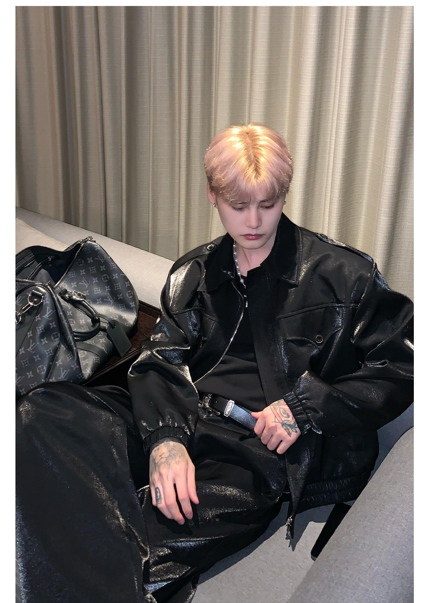 Metallic Sparkly Jacket & Pants Set mysite