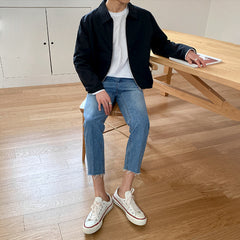 Voguable starboy outfit Myq Men's Coat Spring and Autumn New Korean Fashion Top Autumn Clothes Lapel Casual Jacket voguable