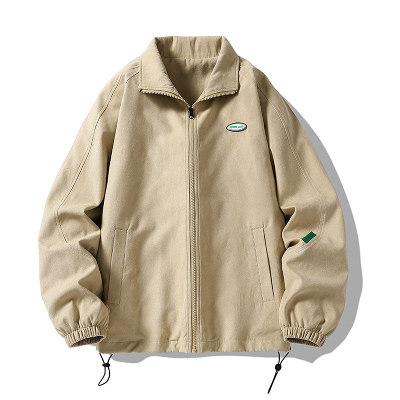 Voguable 90s fashion men Men's Jacket Spring Loose Hong Kong Style Trendy Brand Pu Shuai Casual Baseball Uniform Spring Jacket Men's Top Clothes voguable