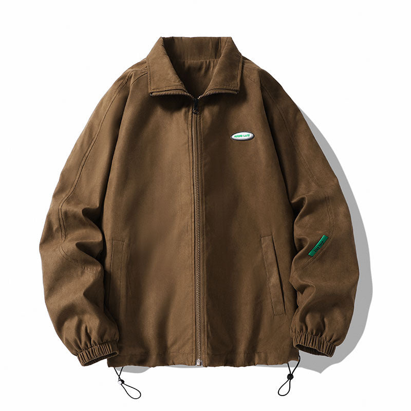 Voguable 90s fashion men Men's Jacket Spring Loose Hong Kong Style Trendy Brand Pu Shuai Casual Baseball Uniform Spring Jacket Men's Top Clothes voguable
