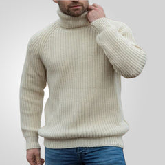 Voguable men fall outfits New Men's Autumn and Winter Turtleneck Sweater Loose Long Sleeve Pullover Bottoming Sweater voguable