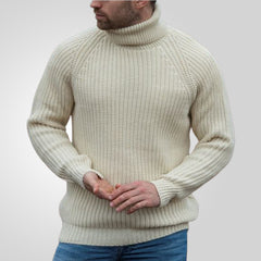 Voguable men fall outfits New Men's Autumn and Winter Turtleneck Sweater Loose Long Sleeve Pullover Bottoming Sweater voguable