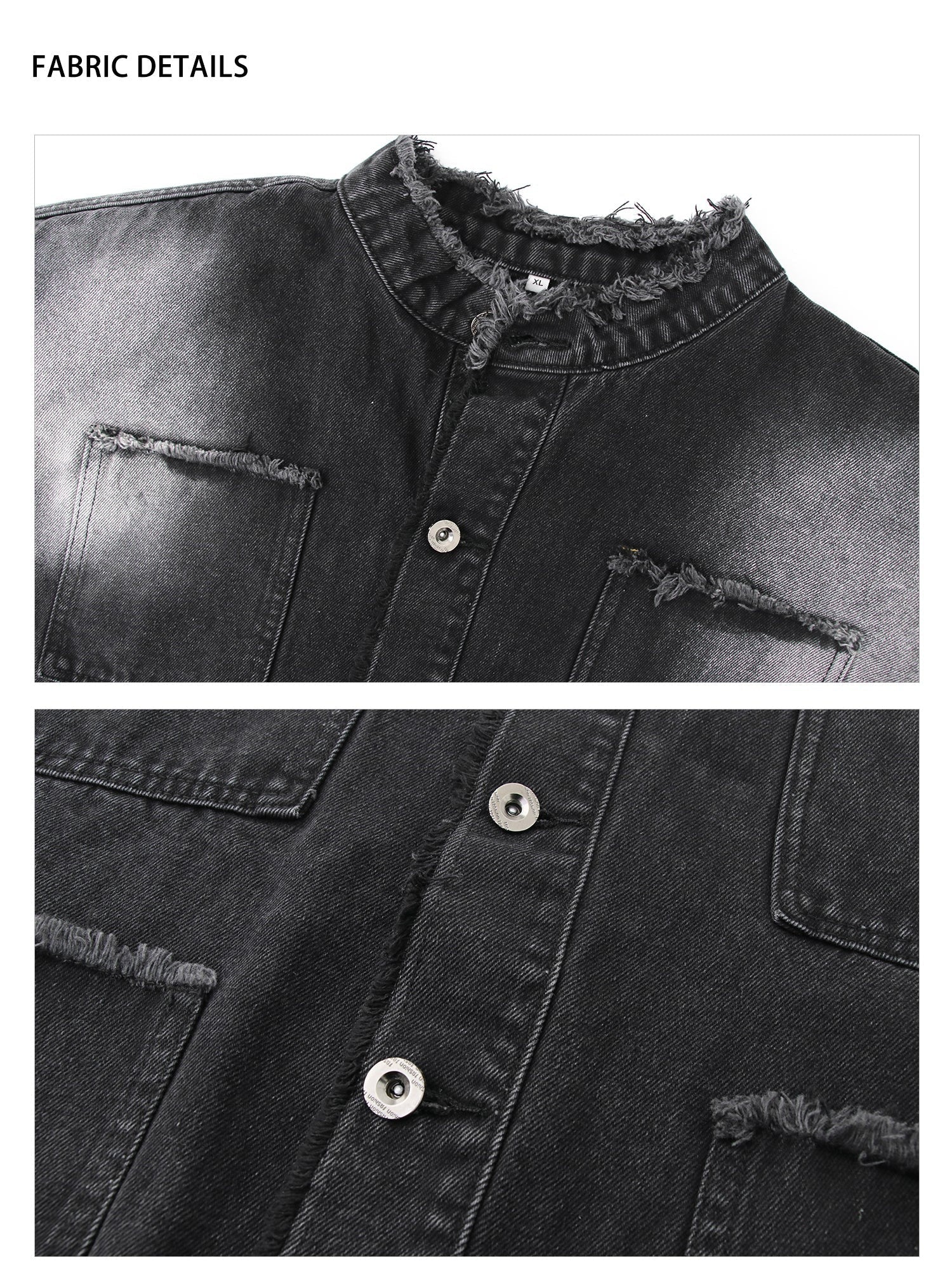 Retro Shoulder Pad Denim Suit mysite