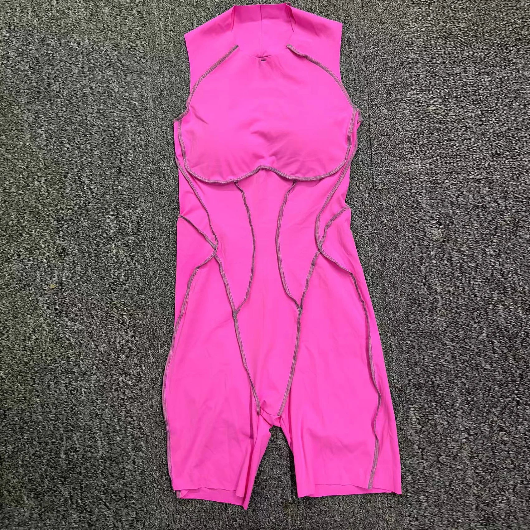 Voguable  Yoga Jumpsuit Summer Short Sleeveless Sports Wear Gym Fitness Sports Bodysuit Women Dance Running Workout Clothes Yoga Jumpsuit voguable