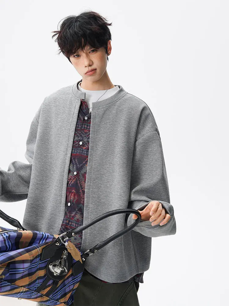 Jacket men Stand Up Collar Single Breasted Fake Two Piece Jacket Autumn Thin Ethnic Print Patchwork Mens Outerwear Coat men new voguable