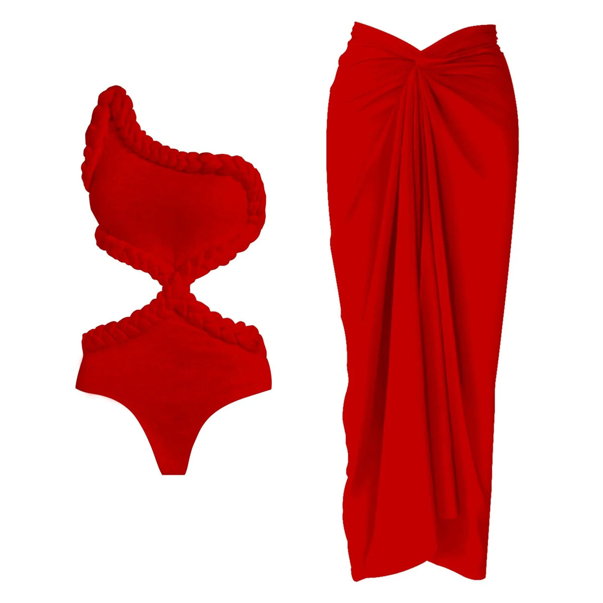 Cut Out One Piece Swimsuit Women Swimwear 2025 Sexy Bikini Female High Waist Biquini Crochet Dress Swim Suits Bodysuit Beachwear voguable