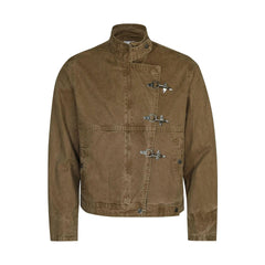 Men's Spring Autumn Deconstructed Splicing Design Jacket 2025 New Retro Workwear Short Men's Trendy High-end Jacket Aesthetic voguable