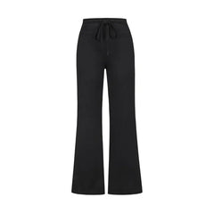 Voguable  Y2K Flared Pants Women Drawstring Casual Micro Flare Lazy Drape Floor Pants Autumn voguable