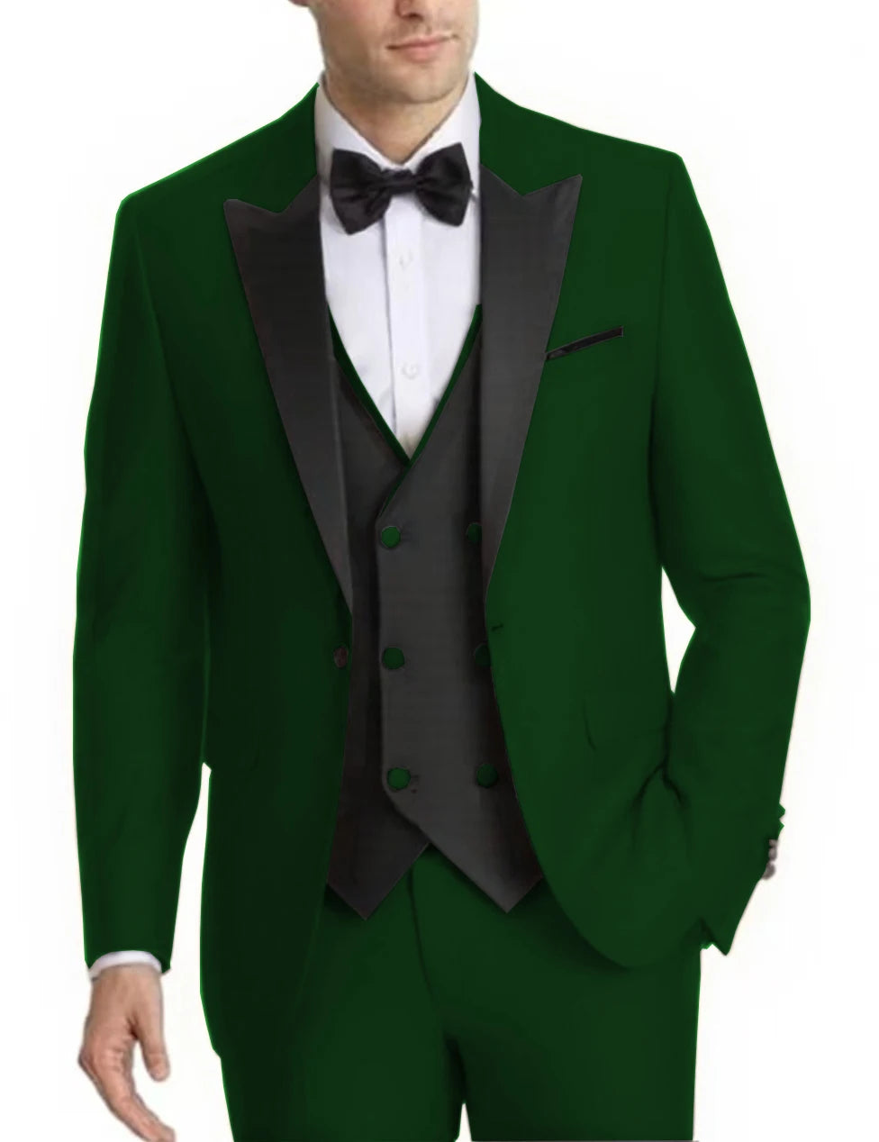 Voguable  Elegant 2-Piece Men's Tuxedo Suit Customized Blazer And Pants Set Fashionable Wedding Business Mens Suit voguable