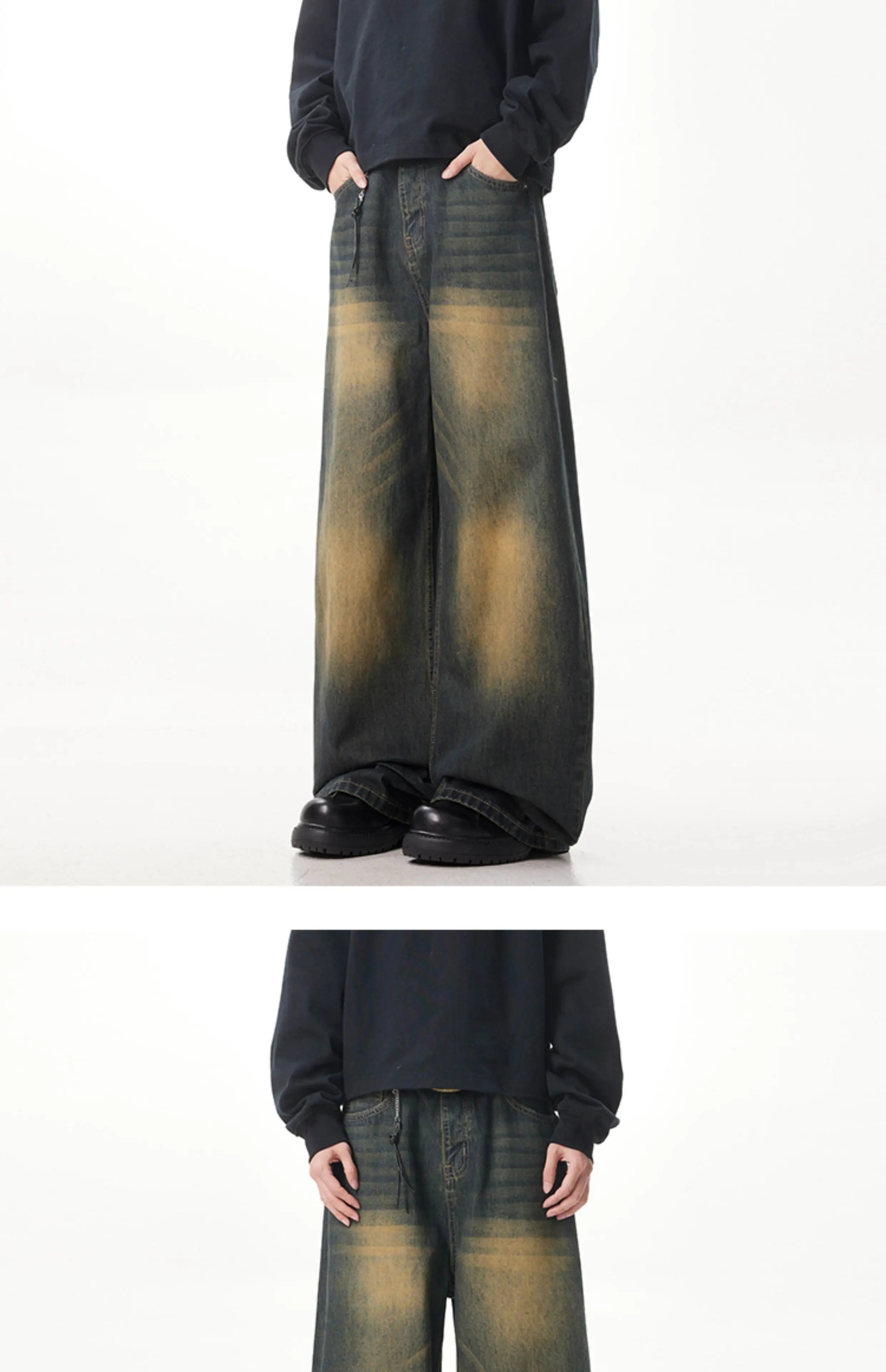 Big boy Jeans for Men Streetwear Baggy Jeans Washed Denim Leisure Simple Dime Pants straight Women Jeans Mujer Hot traf jean voguable