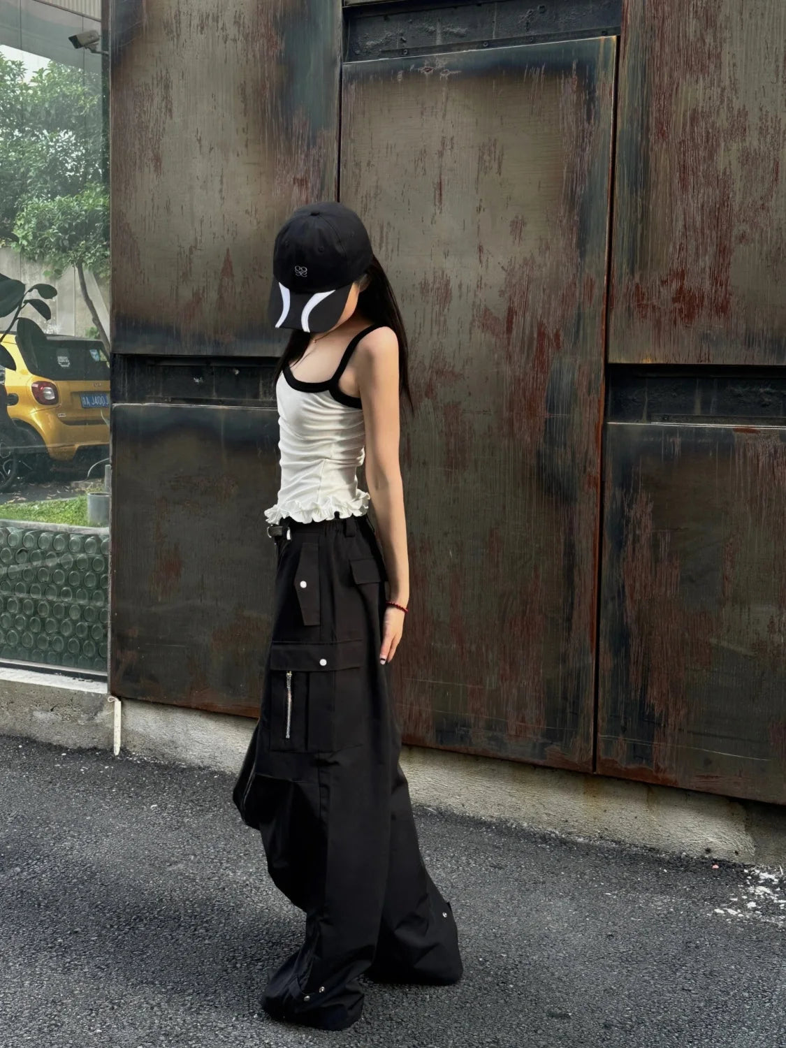 Voguable  Balletcore Sweet Women White Camisole Kawaii Ruffled Crop Tops Coquette Cute Sexy Tank Tops Korean Fairy Streetwear voguable