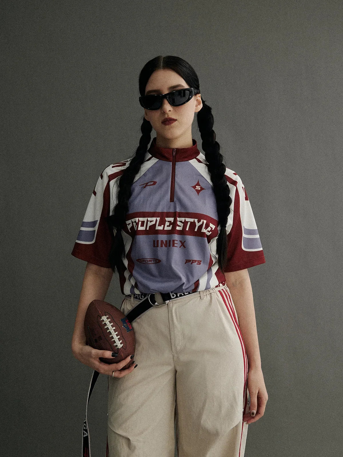 Unisex Cycling Elements Color Blocking T-shirt Men's Women's Sporty Breathable Slim Fit American Style Fashion Printed Top voguable