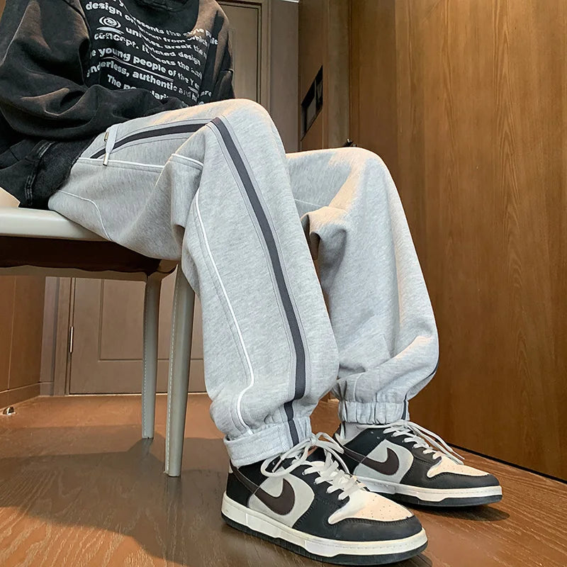 Voguable  Jogger Sweatpants Men Casual Sports Pants Harajuku Fashion Brand Track Pants Casual Baggy All-Match Trousers Men Clothing voguable