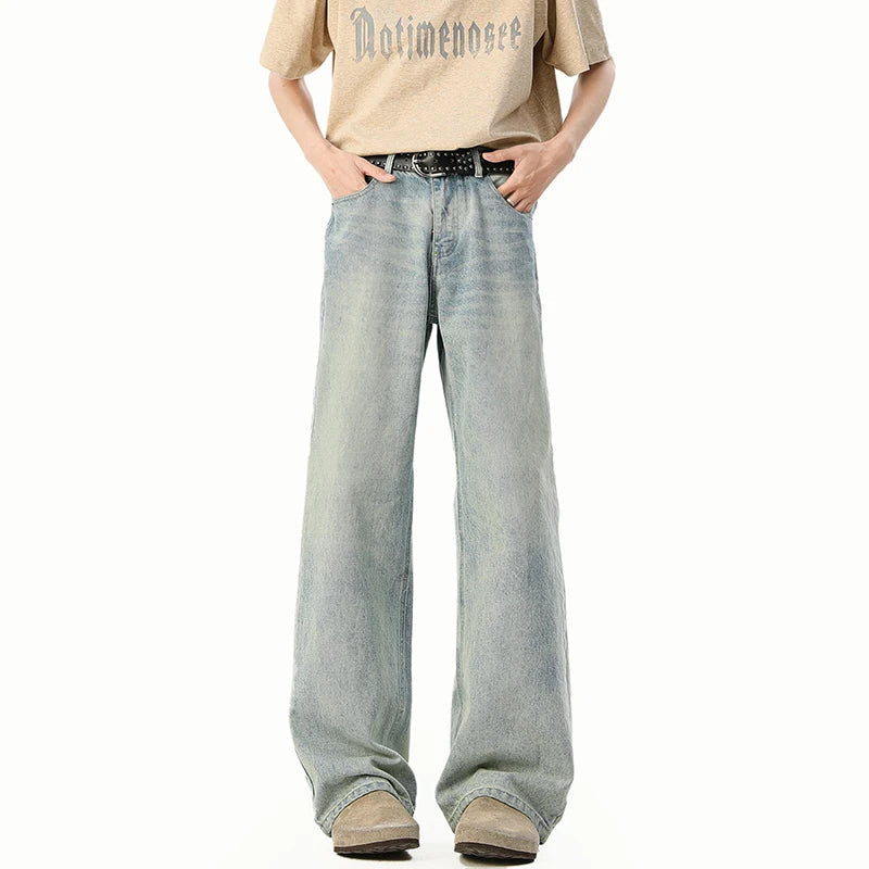Straight Leg Floor Length Classic Jeans Wholesale Trending Comfort Fit Vintage Denim Pants for Men Stylish Durable Trousers voguable