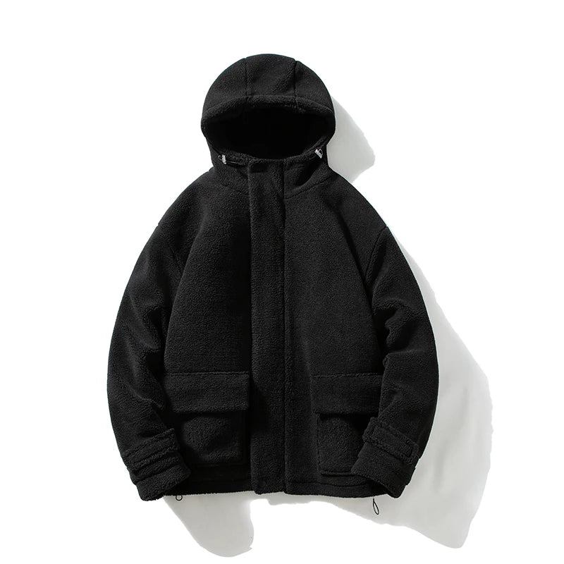 Winter Warm Coats for Men Top Grade Lamb Velvet Men's Jacket Casual Hooded Zipper Coats Fashion Warm Wool Jackets Thick Clothing gotmes-shop