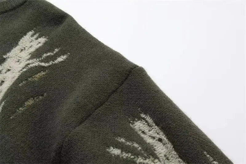 Japanese Trendy Men's Sweaters Light Luxury Knitted Color Clashing O Neck Long Sleeve Pullover Casual High Street Knitwear M-3XL voguable