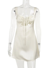 TARUXY Bandage Sexy Sheath Dress For Women 2024 Summer Hollow Out Lace Up Sundress Femme Beach Sexy Slim Elegant Dresses Woman voguable