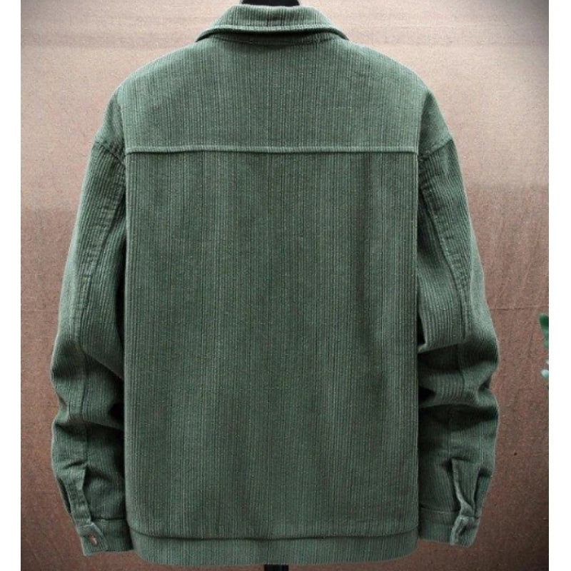 Voguable  High Quality Men's Corduroy Coats 2023 New Spring Autumn Casual Multi-pocket Thin Bomber Jackets Men Workwear Oversize M-5XL voguable