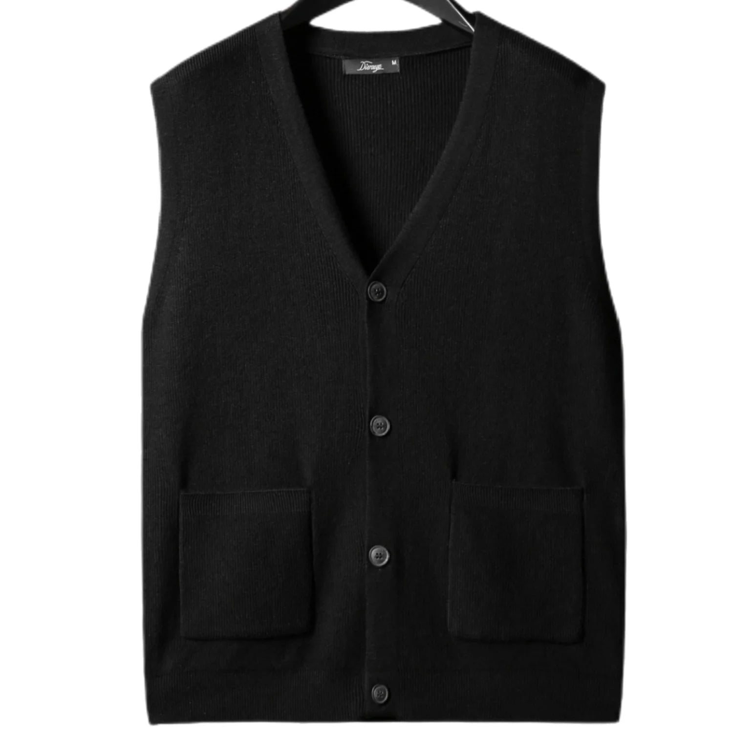 Large knitted sweater, men's new cardigan vest, autumn and winter large loose fat sweater. voguable