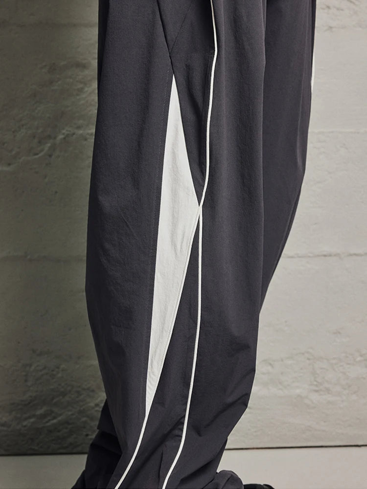 Voguable Parachute Sports Pants for Men Jogging Sweatpants Wide Leg Trousers Male Black Streetwear Loose Casual American Street voguable