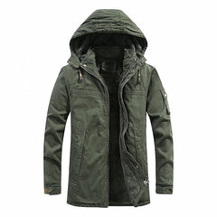 2023 Winter Men Jackets Fleece Warm Winbreaker Cotton padded Jackets Male Thicken Military Thermal Hooded jackets Clothing voguable