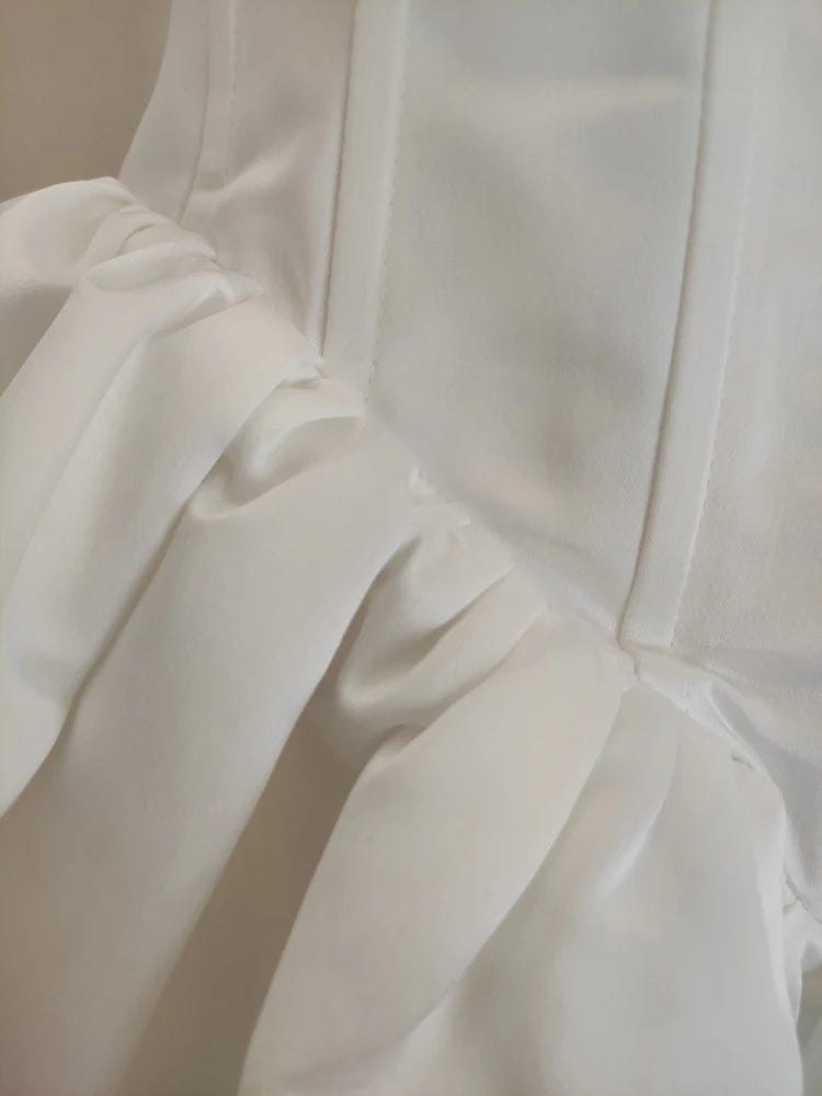 Women's Minimalist Strapless Dresses Slash Collar High Waist Sleeveless Slim Elegant Dress Female Autumn 2025 New voguable