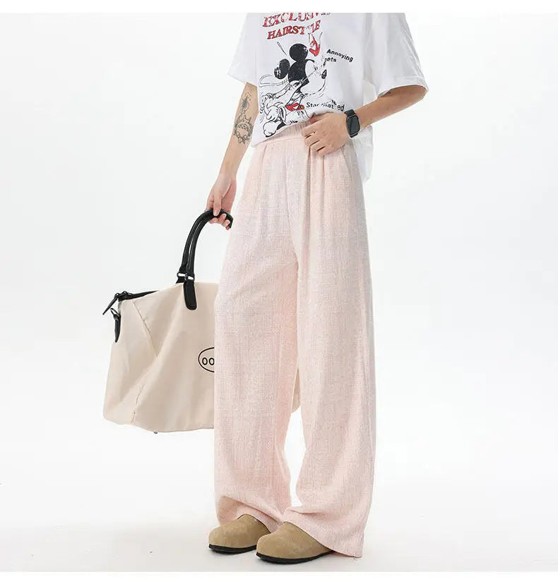 New Design Unisex Straight Leg Casual Pants Breathable Comfortable Novel Fabric Fashion Comfy Trendy Stylish Athleisure Trousers voguable