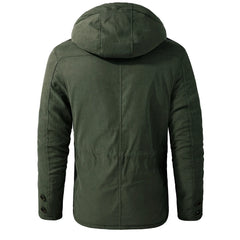 Winter Fleece Parkas Men Warm Windproof Jackets Thick Hooded Parka Coat Mens Fur Linner Outerwear Casual Cotton Padded Jacket voguable