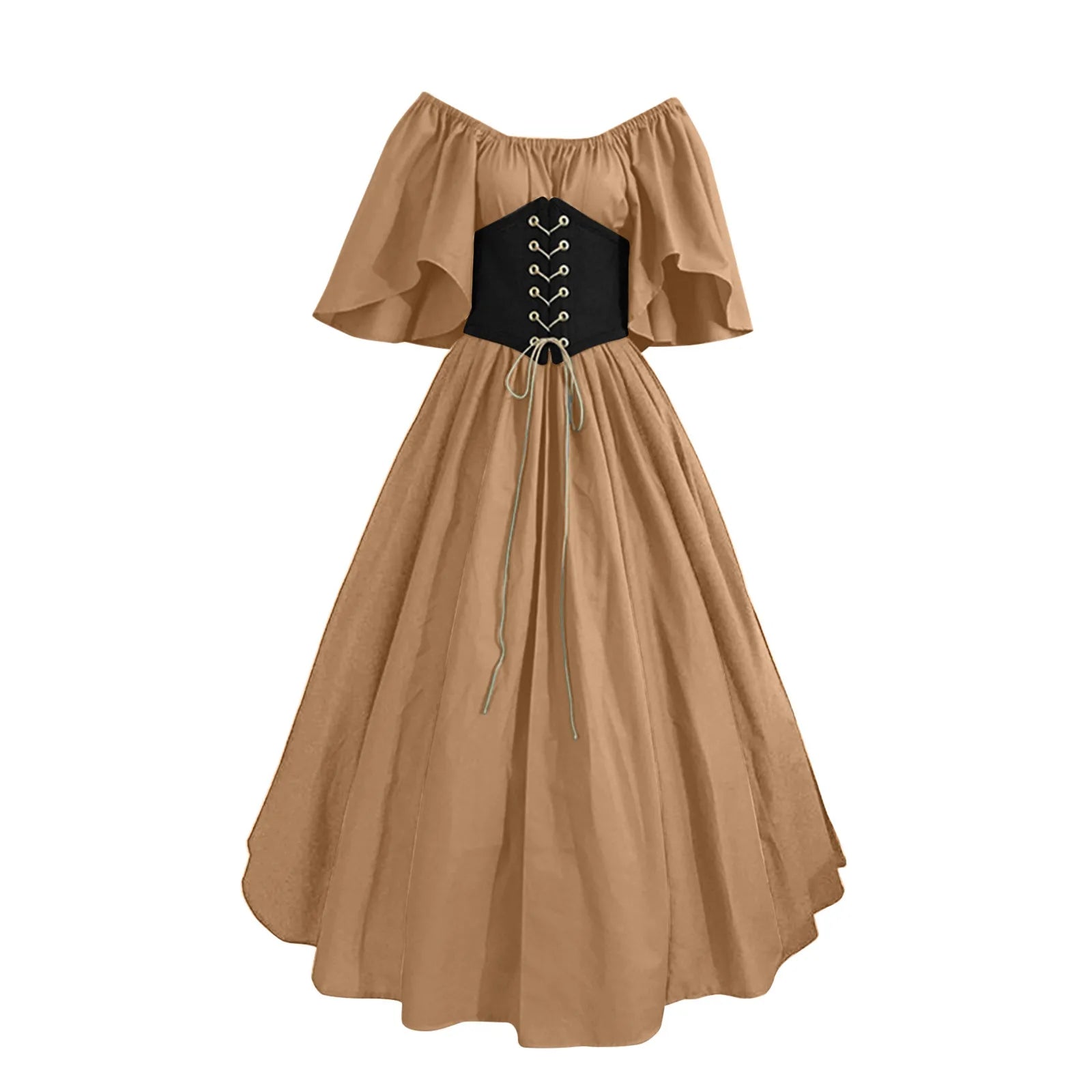 Palace Medieval Costume Women Christmas Dress Vintage Victoria Lace Up Vintage Carnival Party Long Robe Cosplay Fancy Clothing voguable