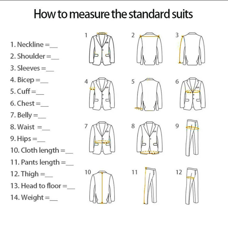 Voguable  New Men's Suit Two Buttons 2 Pieces Blazer Pants Buckle Work Wool Wear Checkered Wedding Prom voguable