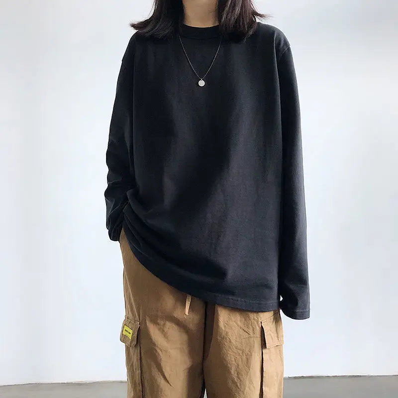 Voguable Hip Hop Brand Letter Waffle Cotton POLO Shirt Sweatshirt Women Girls Loose Casual Winter Clothes Korean Fashion Pullover Student voguable