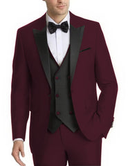 Voguable  Elegant 2-Piece Men's Tuxedo Suit Customized Blazer And Pants Set Fashionable Wedding Business Mens Suit voguable