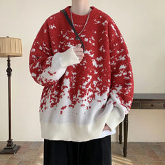 Christmas Sweater Men Vintage O Neck Pullover Knitted Warm Casual Sweatwear Woolen Mens Winter Outdoor Tops Xmas Sweaters 5XL gotmes-shop
