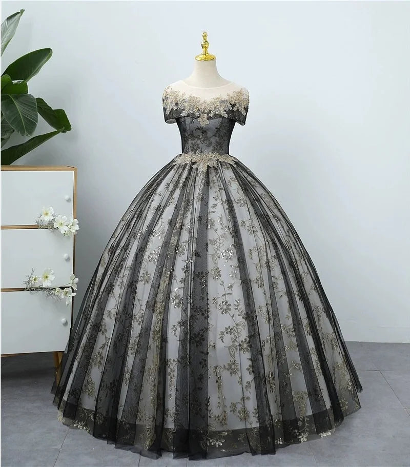 New chorus dress long vocal Bel Canto art test dress host annual solo evening gown Peng Peng skirt voguable