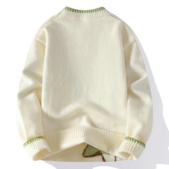 Voguable  New Men Knitted Jumpers Patchwork Sweater O Neck Pullovers Spliced Long Sleeve Jumper Slight Strech Standard Wool Casual top voguable