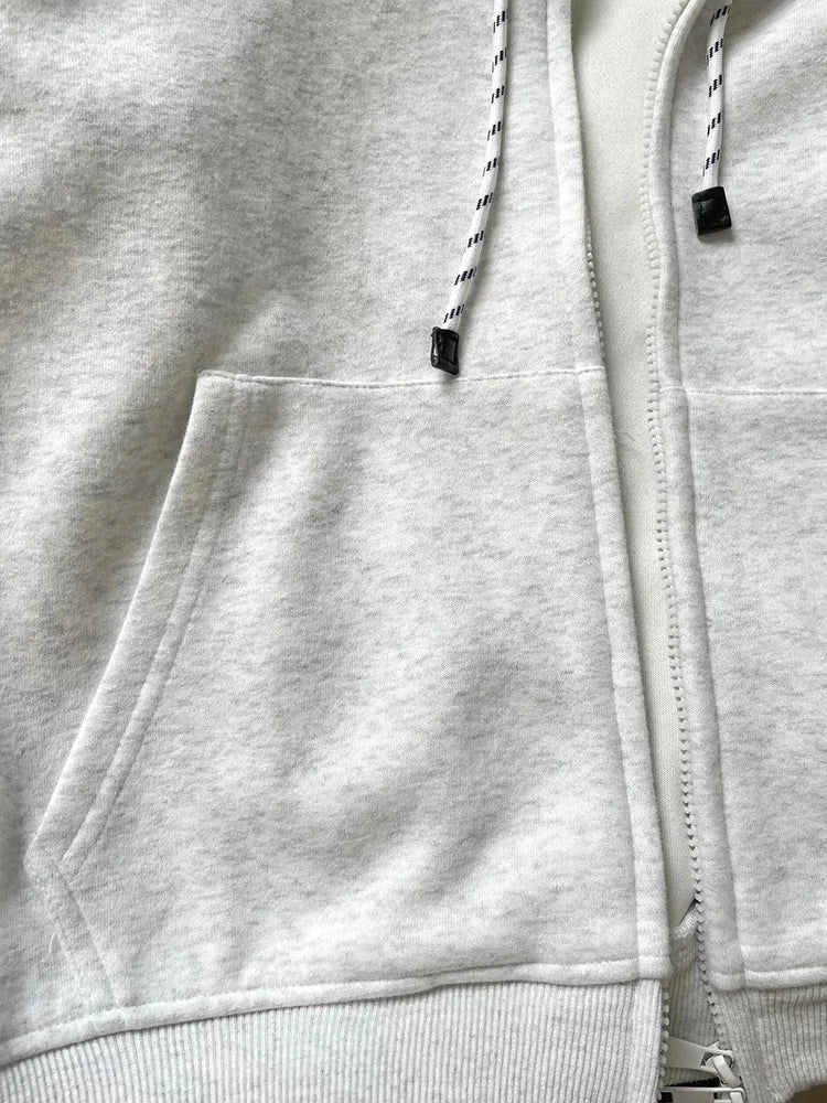 Striped Patchwork Vintage Hoodies Women Loose Harajuku Long Sleeve Retro Sweatshirts Casual American Streetwear Pockets Bf Tops voguable