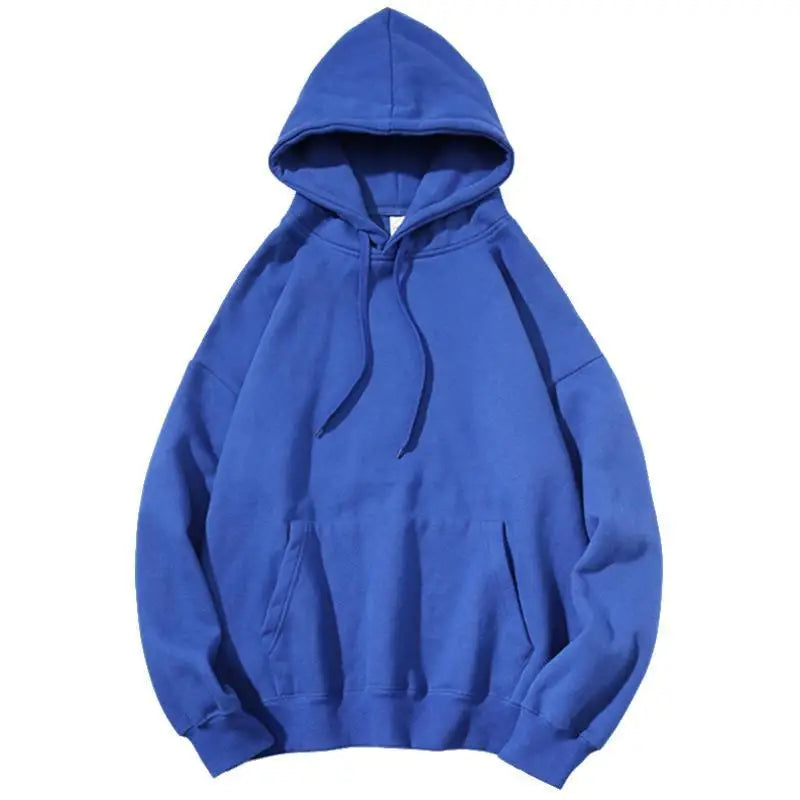 Autumn Winter New Fashion Hoodies Long Sleeve Drawstring Solid Sweatshirts Men's Clothing Loose Chic All-match Pocket Korean Top voguable