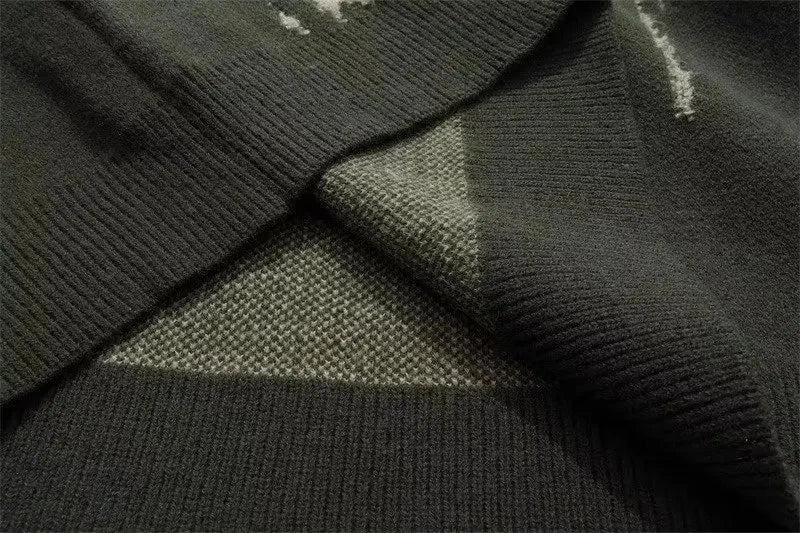 Japanese Trendy Men's Sweaters Light Luxury Knitted Color Clashing O Neck Long Sleeve Pullover Casual High Street Knitwear M-3XL voguable