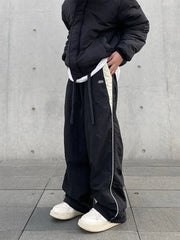 Y2K Men Streetwear Chic Cargo Korean Harajuku Casual Parachute Tech Pants for Women Sweatpants Wide Leg Joggers Trousers Clothes voguable