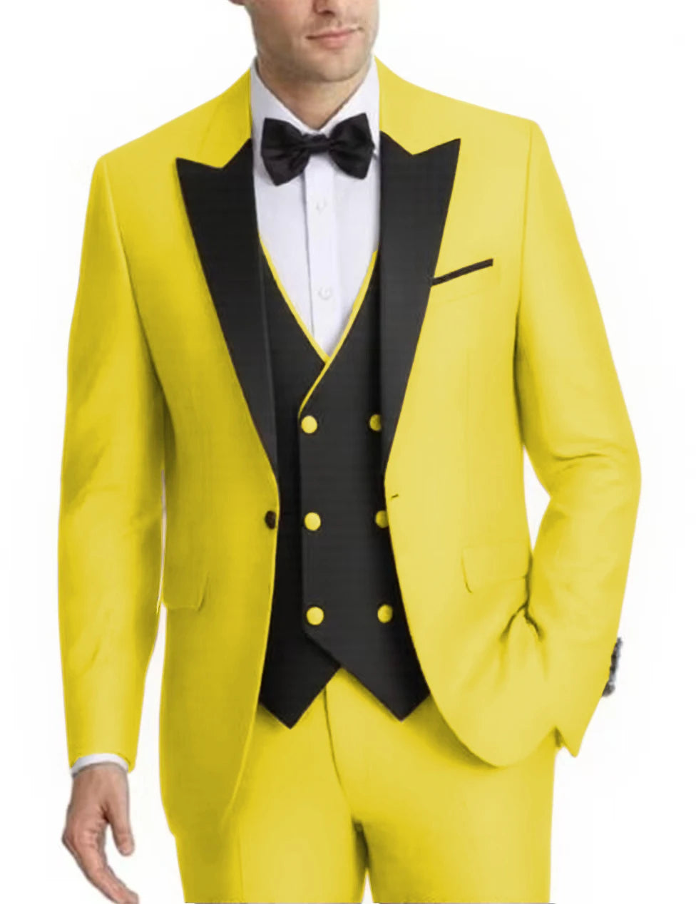 Voguable  Elegant 2-Piece Men's Tuxedo Suit Customized Blazer And Pants Set Fashionable Wedding Business Mens Suit voguable