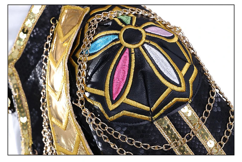 Black Golden Rumi Zoey Mira Cosplay Costume Wig Women Suit Halloween Party Role Playing Outfit voguable