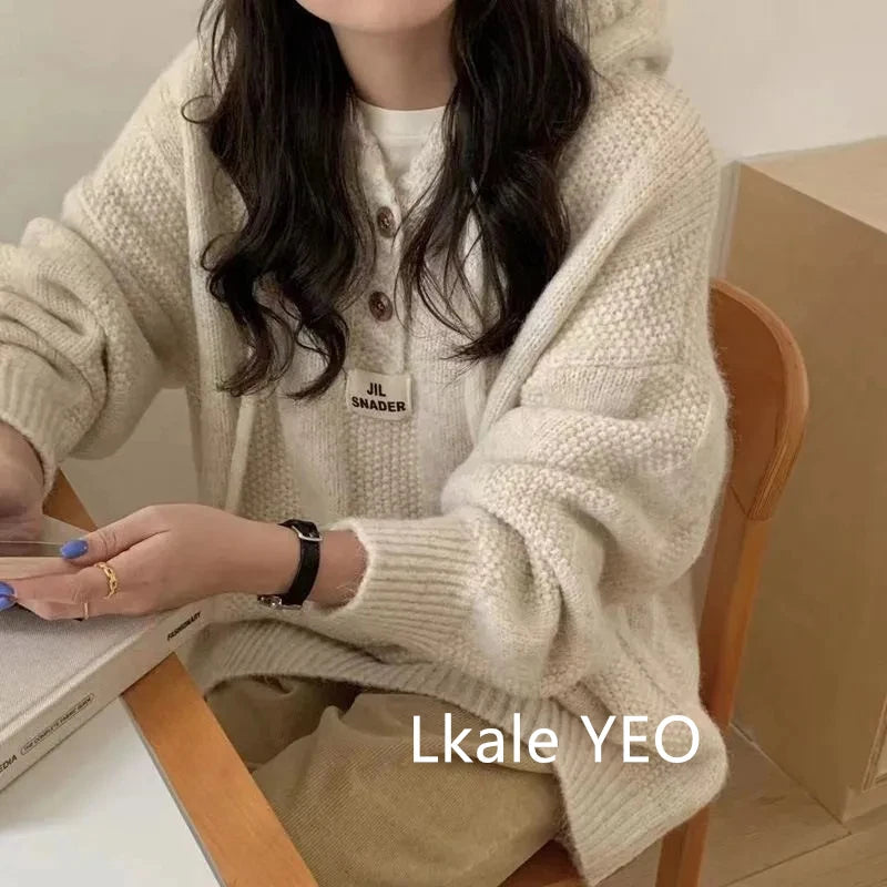 Women's Knitting Pullover Sweater Autumn/Winter Temperament Femme Bottoming Tops Fashion Thickening Loose Ladies Jumper voguable
