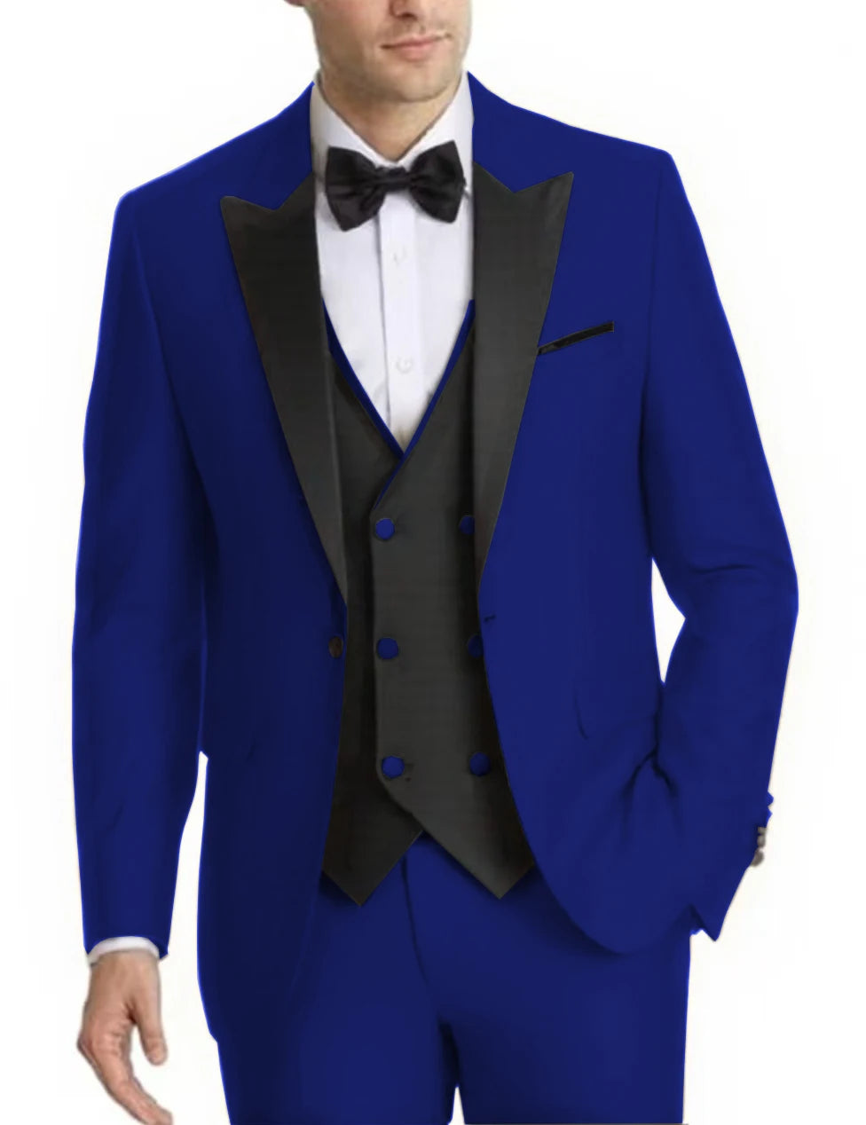 Voguable  Elegant 2-Piece Men's Tuxedo Suit Customized Blazer And Pants Set Fashionable Wedding Business Mens Suit voguable