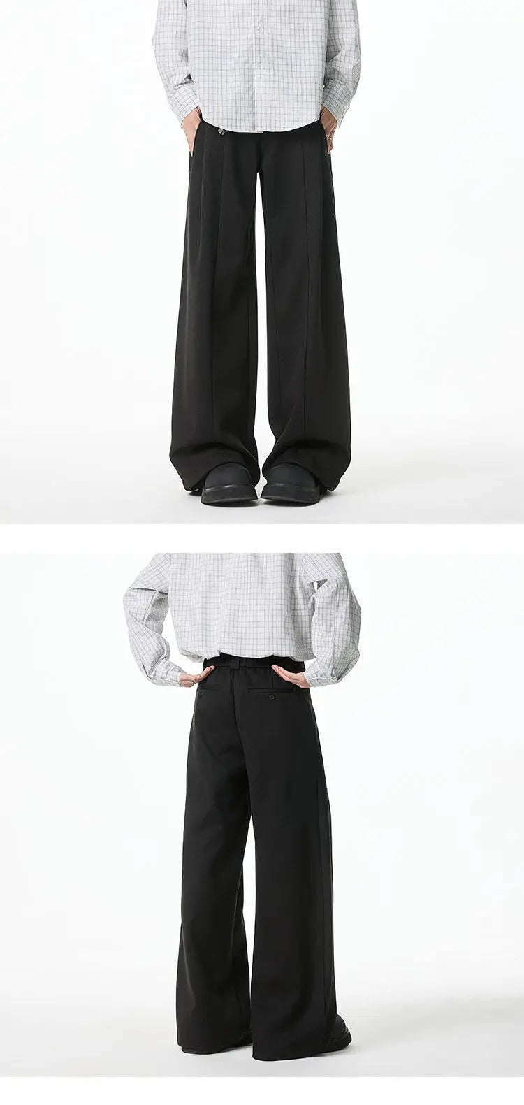 Spring 2025New Design Patchwork Casual Trousers man Loose Wide Leg Waist Comfort Stretch Elastic Athleisure Pants Travel Fashion voguable