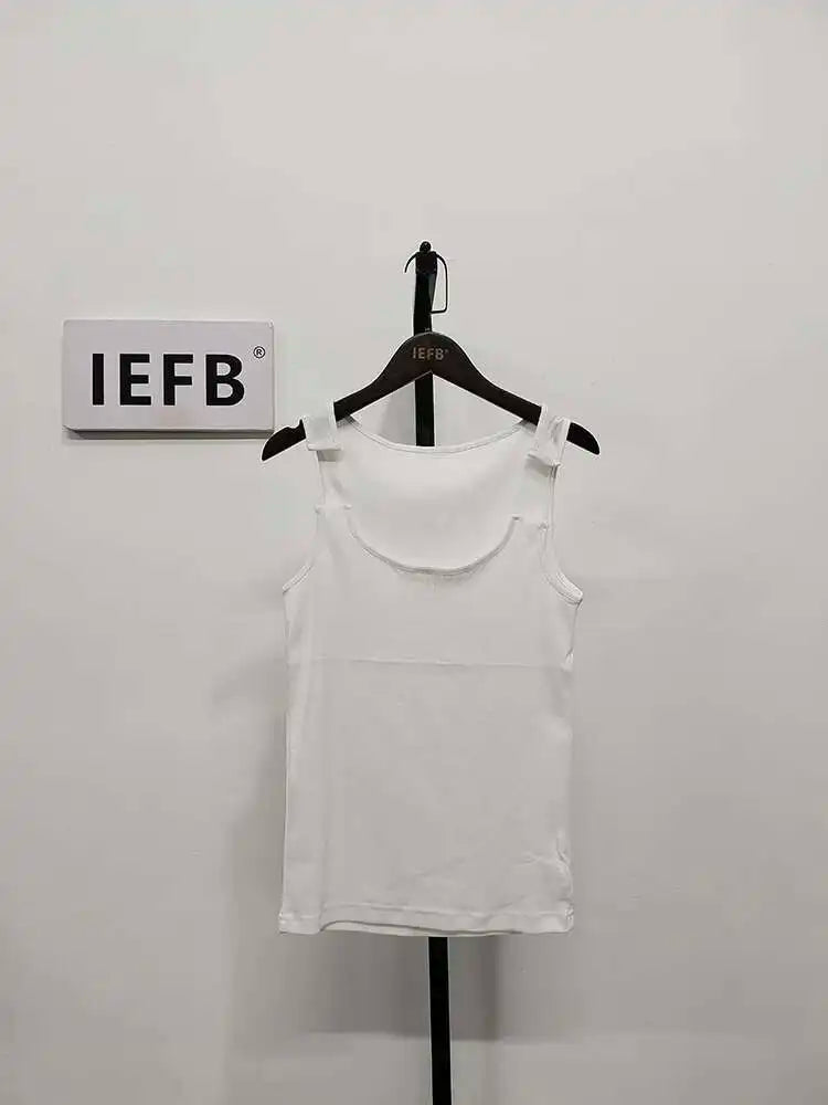 2025 New Fashion Male Vest Patchwork Personality Sleeveless Top Men's Solid Color Slim T-shirt Spring Trendy 9A8204 voguable