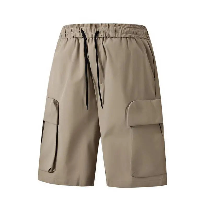 Voguable  Men's Cargo Drawstring Shorts with Multi-Pockets Durable Workwear Outdoor and Casual Comfortable and Stylish, Summer Streetwear voguable