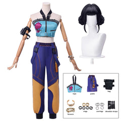 KPop Zoey Cosplay Costume Wig Women Girls Halloween Carnival Comic-con Party Role Playing Outfits voguable